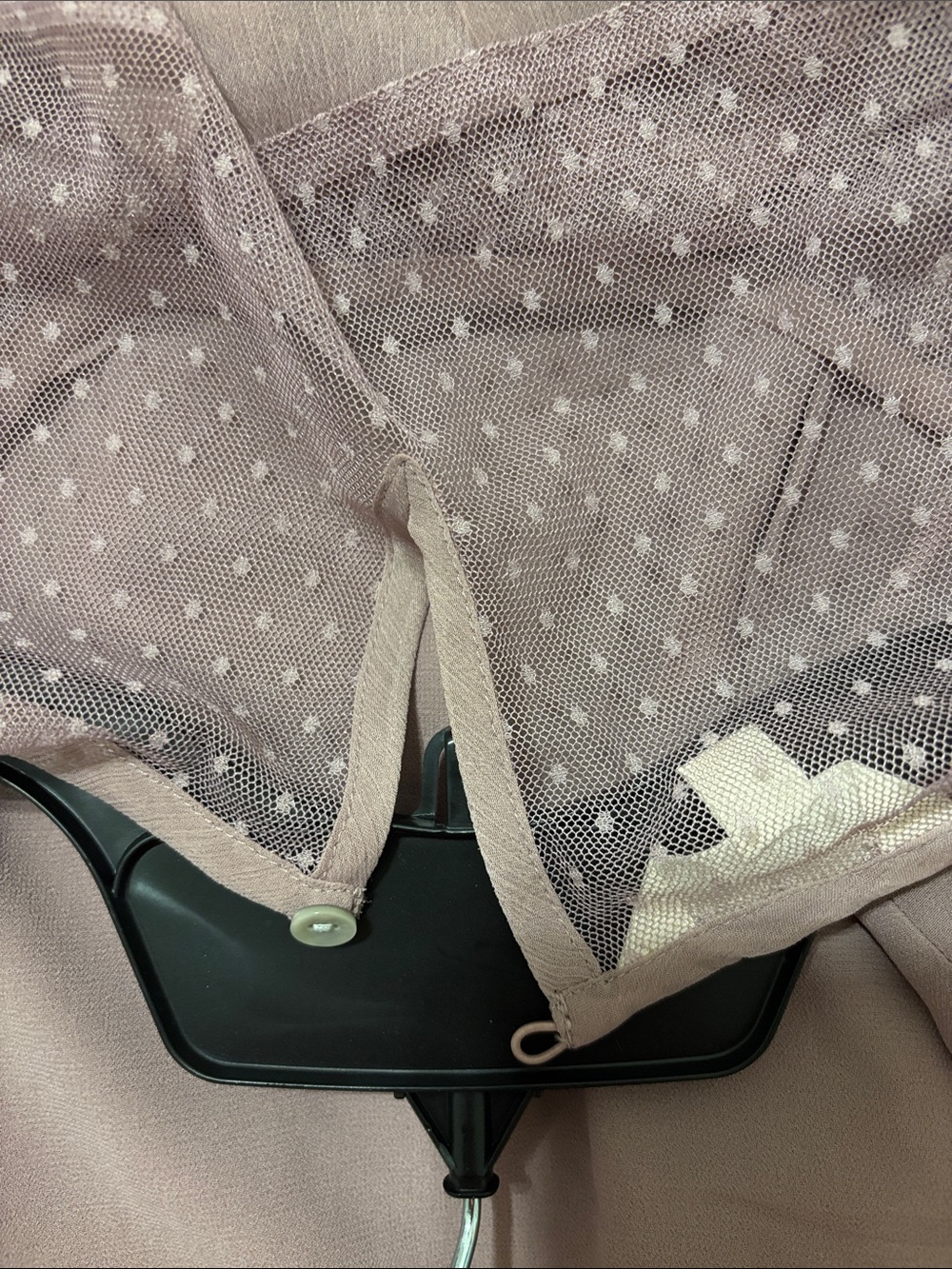 Lucky Brand Mauve Lace-Trim Midi Dress - Picture 7 of 7